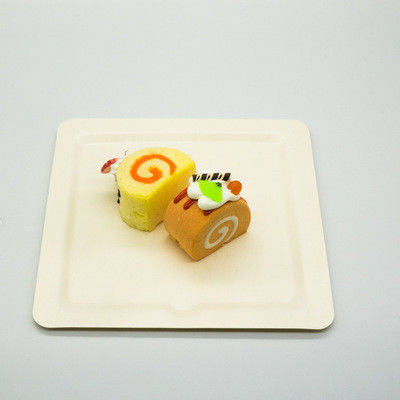 14cm 5.5'' Biodegradable Disposable Tableware Square Bamboo Tray