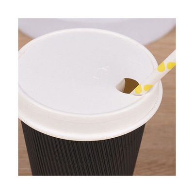 SGS 14oz 22oz Kraft Recyclable Paper Cups Biodegradable