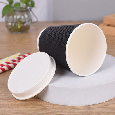 SGS 14oz 22oz Kraft Recyclable Paper Cups Biodegradable